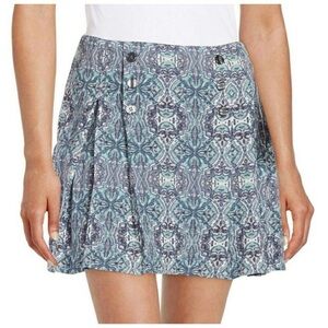 Free People Lovers Lane Blue Printed Mini Skirt